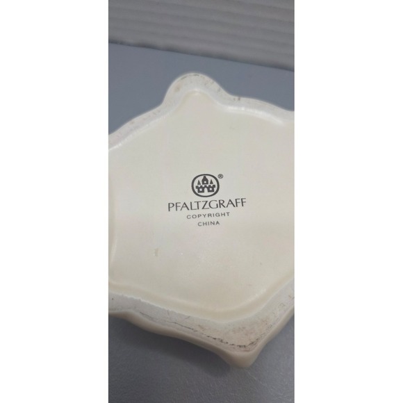 Pfaltzgraff Tea Rose Turtle Storage Trinket Box Ceramic Roses Flowers - Chipped - Picture 9 of 10